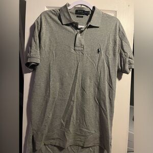 Men’s gray polo by RL. Size M